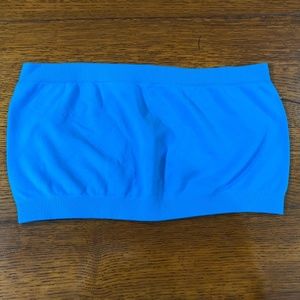 Malibu Sugar bright blue bandeau top